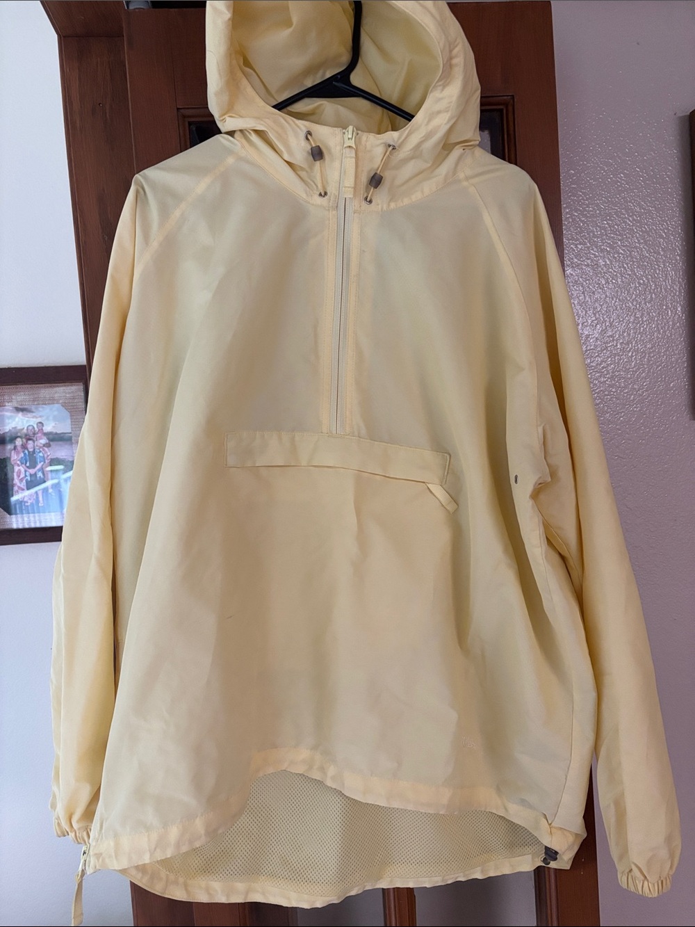 Women’s Yellow Hooded Anorak Jacket